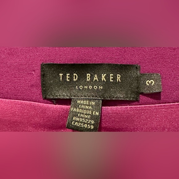 Ted Baker London Jamthun Full Zip Front Peplum Dress ZB6 - Picture 8 of 9